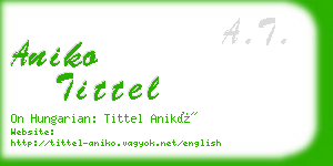 aniko tittel business card